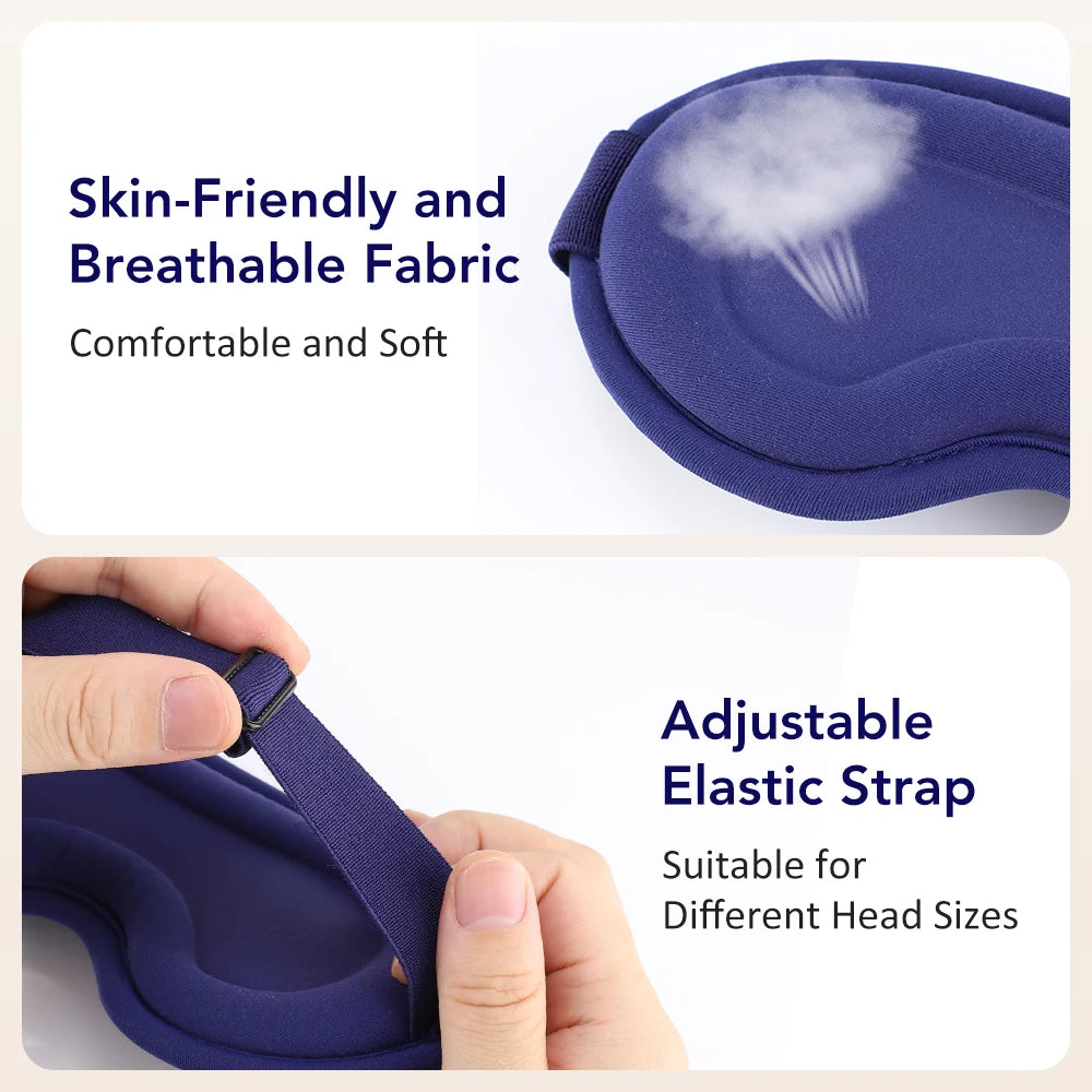USB Electric Heating 3D Eye Mask Massager 5-Level Hot Compress Eye Vibration Massage Sleep Shading Relieve Fatigue Smart Timing