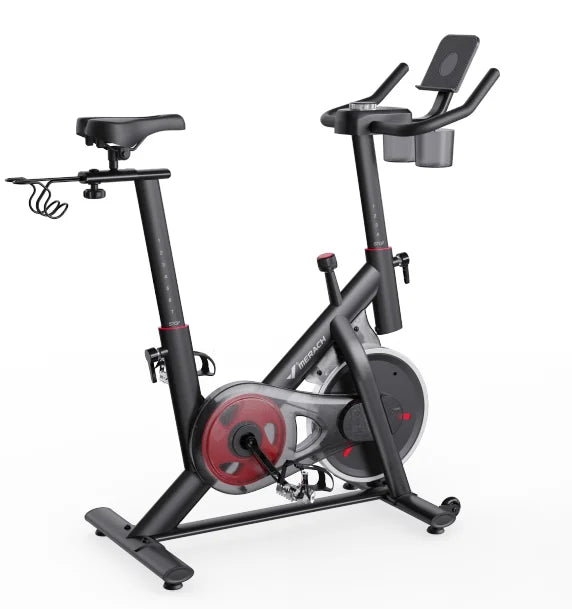 Exercise Bike Brake Pad/Magnetic Stationary Bike with Exclusive App Low Noise Indoor Cycling Bike with Fitness Courses