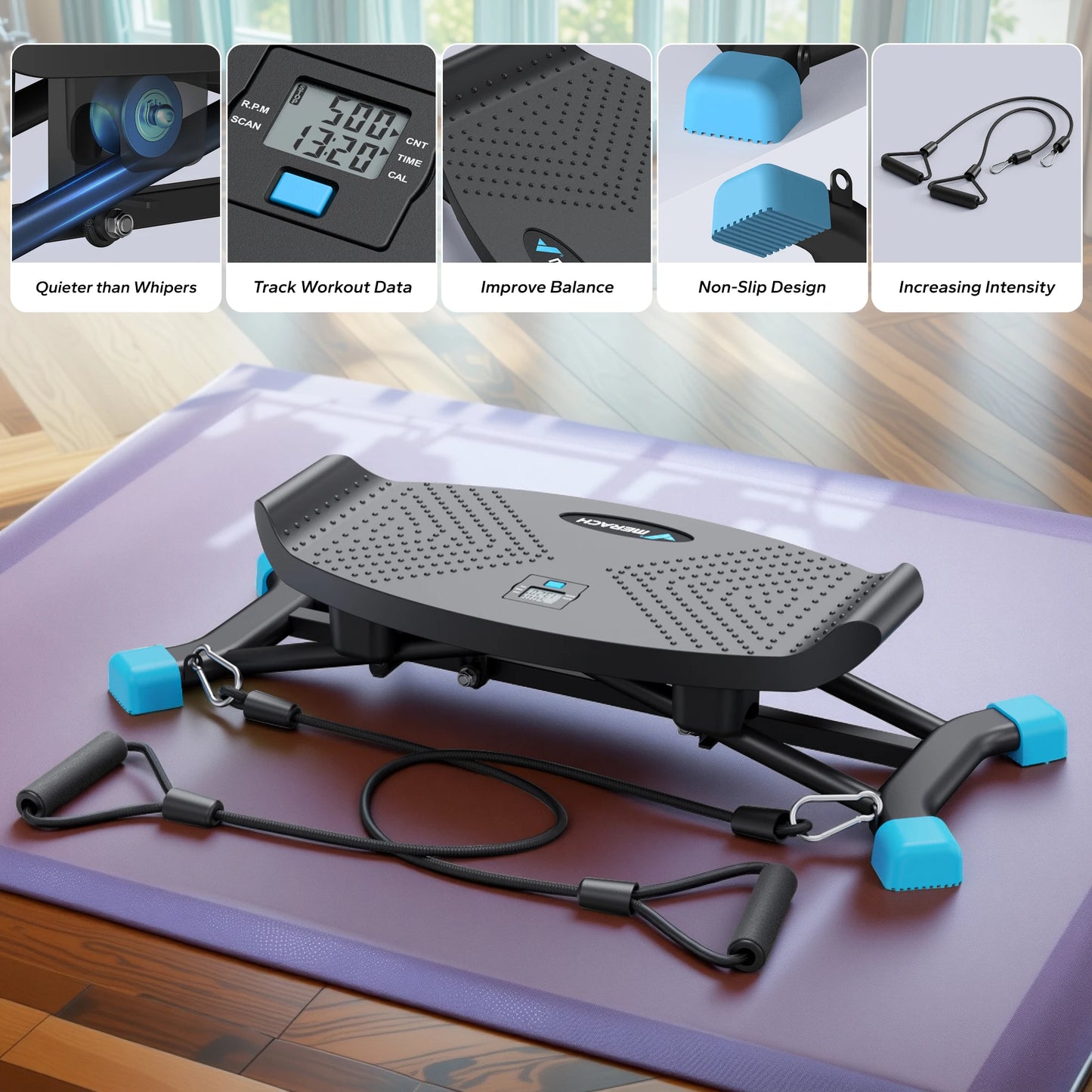 Ski Machine Simulated Ski Training Machine Leg Exercise Fun Cardio Fitness Machine Full Body Aerobic Exercise Equipment