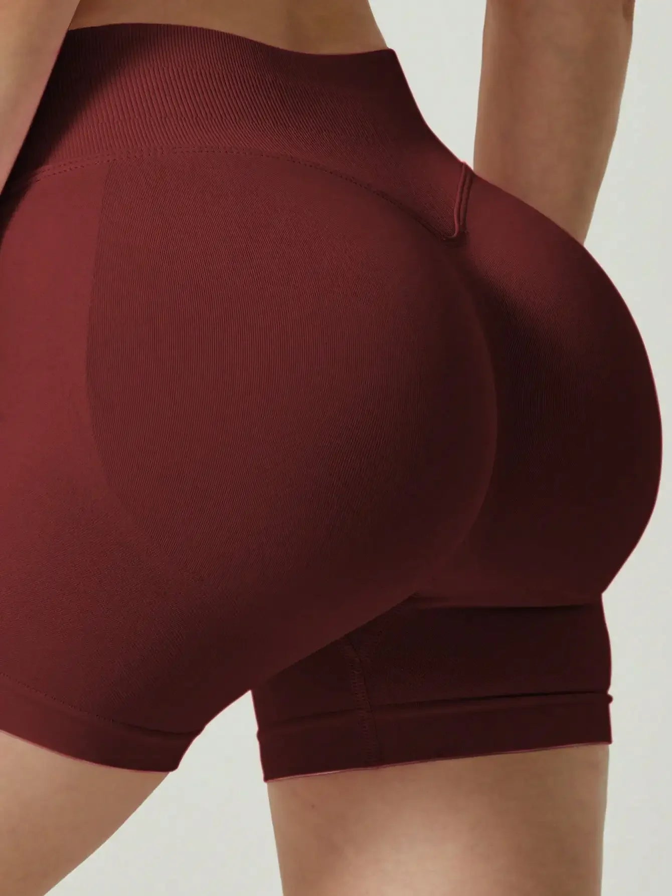 Women's Seamless Butt Lifting Sports Shorts, Suitable For Gym Workout, Cycling, Running, Black Tight Pants, Summer