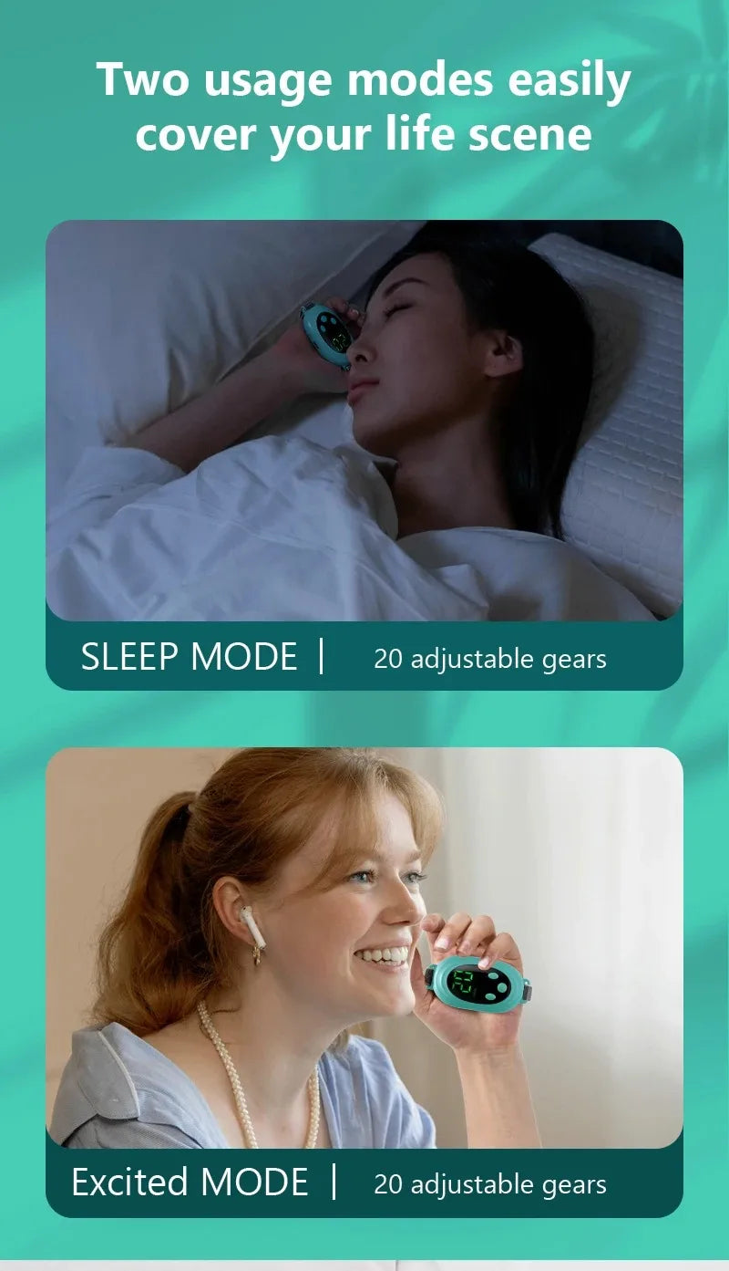 Micro-Current Smart Sleep Aid Massage Handheld Palm Pulse for Stress Anxiety Insomnia Relief Sleep Improvement Instrument Women