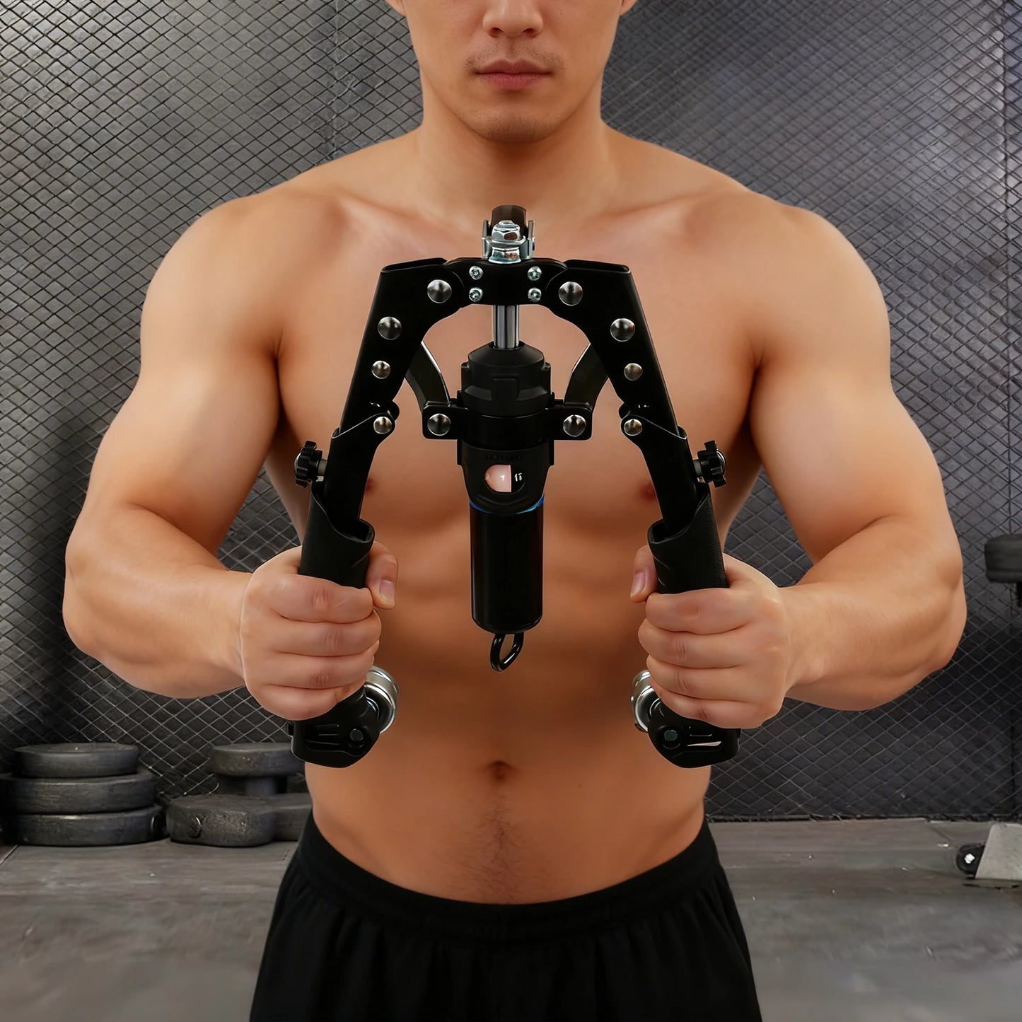 Hydraulic Power Twister Spin Button Arm Blaster Forearm Workout Equipment Adjustable 22-440lbs for Arms, Legs, Biceps, Etc