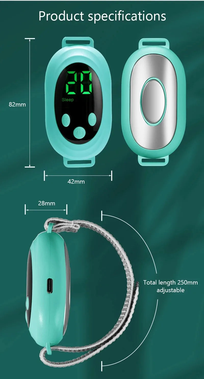 Micro-Current Smart Sleep Aid Massage Handheld Palm Pulse for Stress Anxiety Insomnia Relief Sleep Improvement Instrument Women