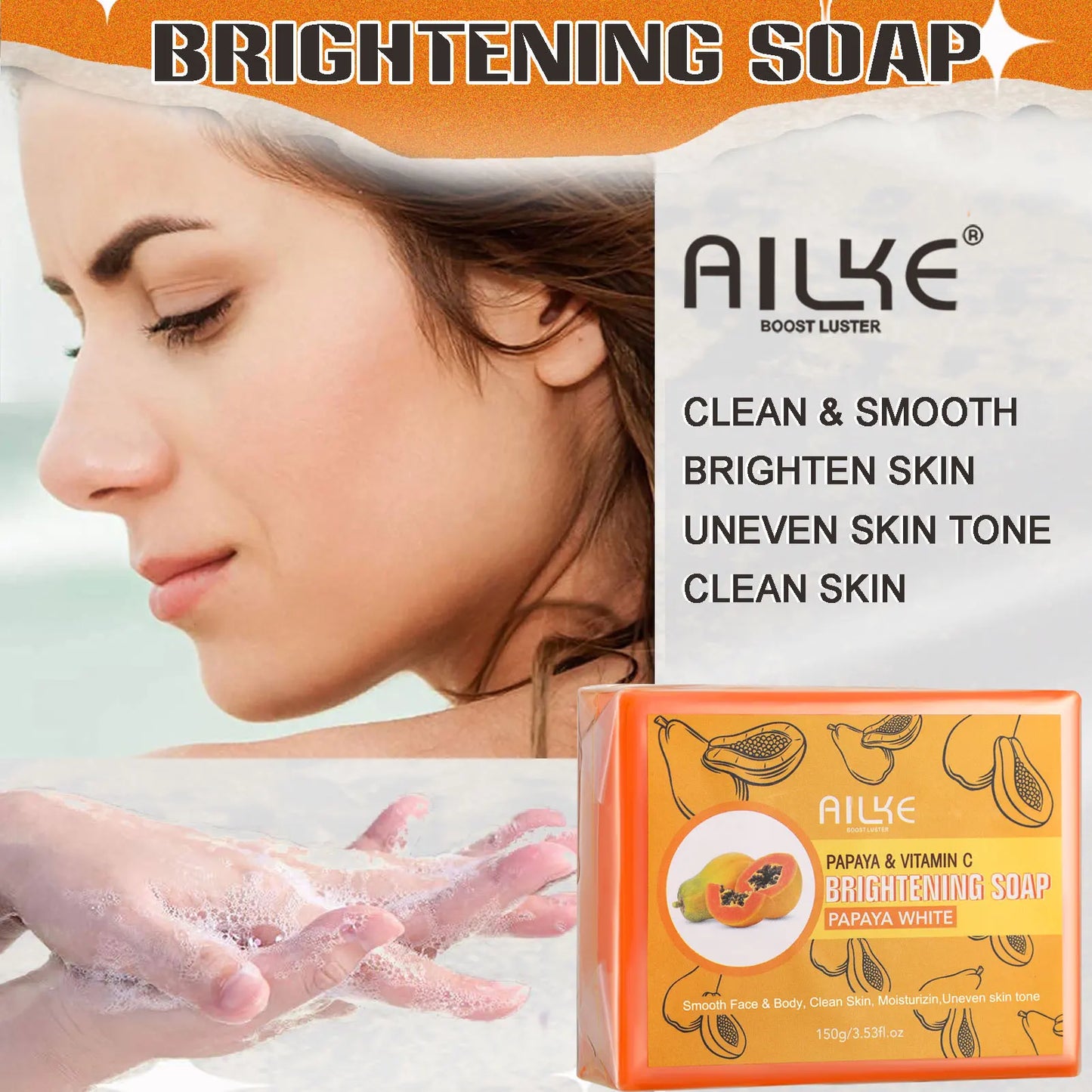 AILKE Whitening Skin Care, With Double Glutathione, Lightening, Moisturizing, Remove Dark Spots, Melanin, Skin Glowing Face Care