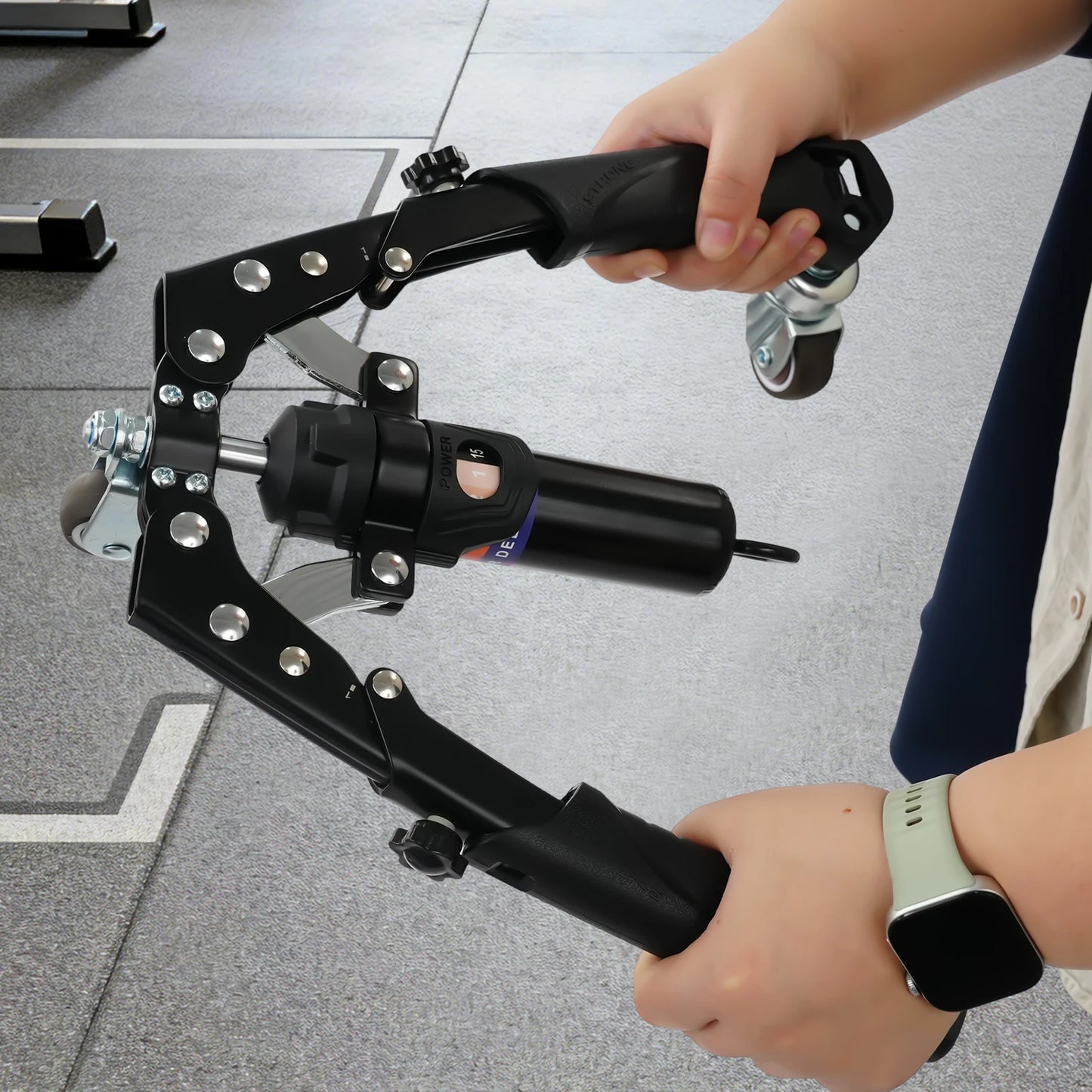 Hydraulic Power Twister Spin Button Arm Blaster Forearm Workout Equipment Adjustable 22-440lbs for Arms, Legs, Biceps, Etc