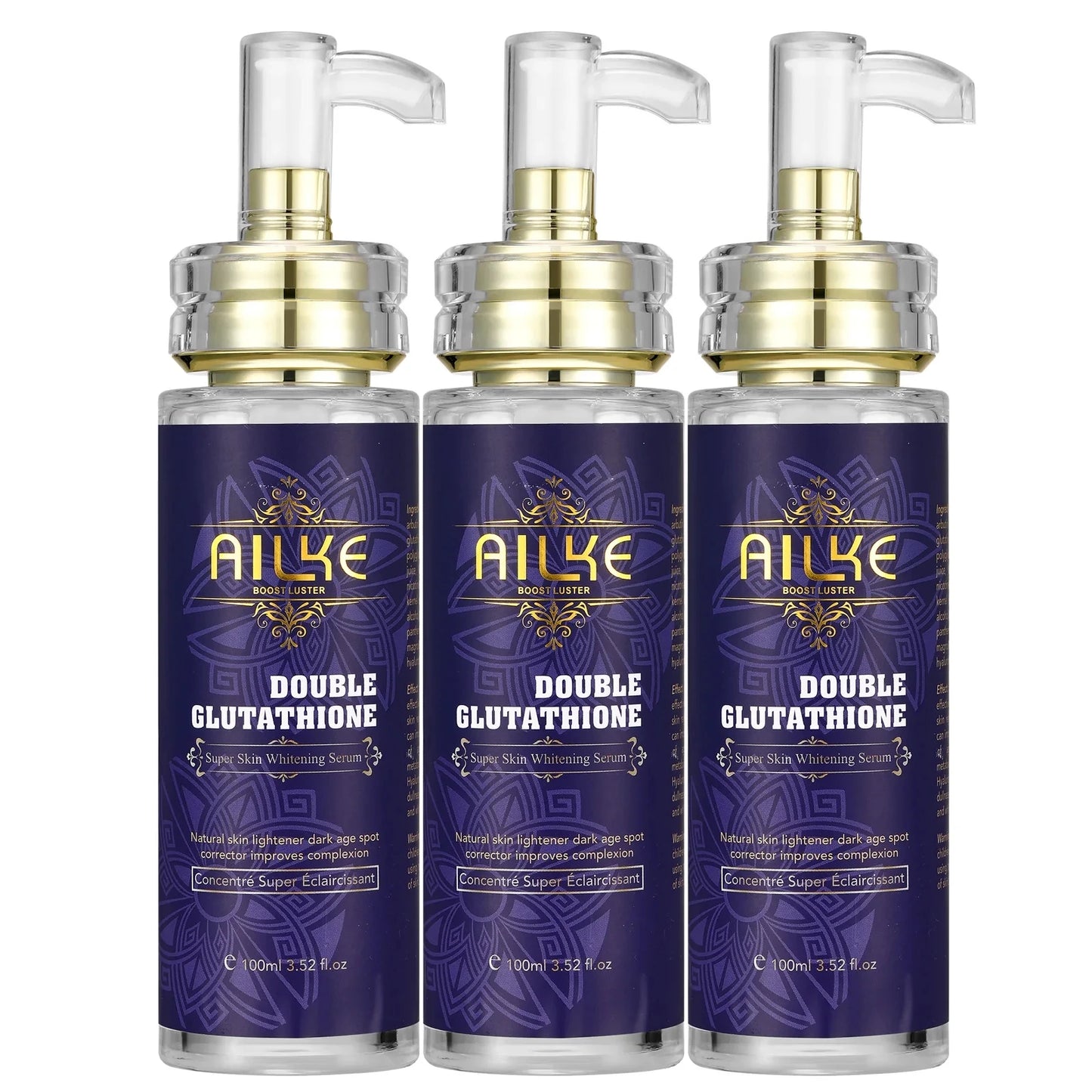 AILKE Whitening Skin Care, With Double Glutathione, Lightening, Moisturizing, Remove Dark Spots, Melanin, Skin Glowing Face Care