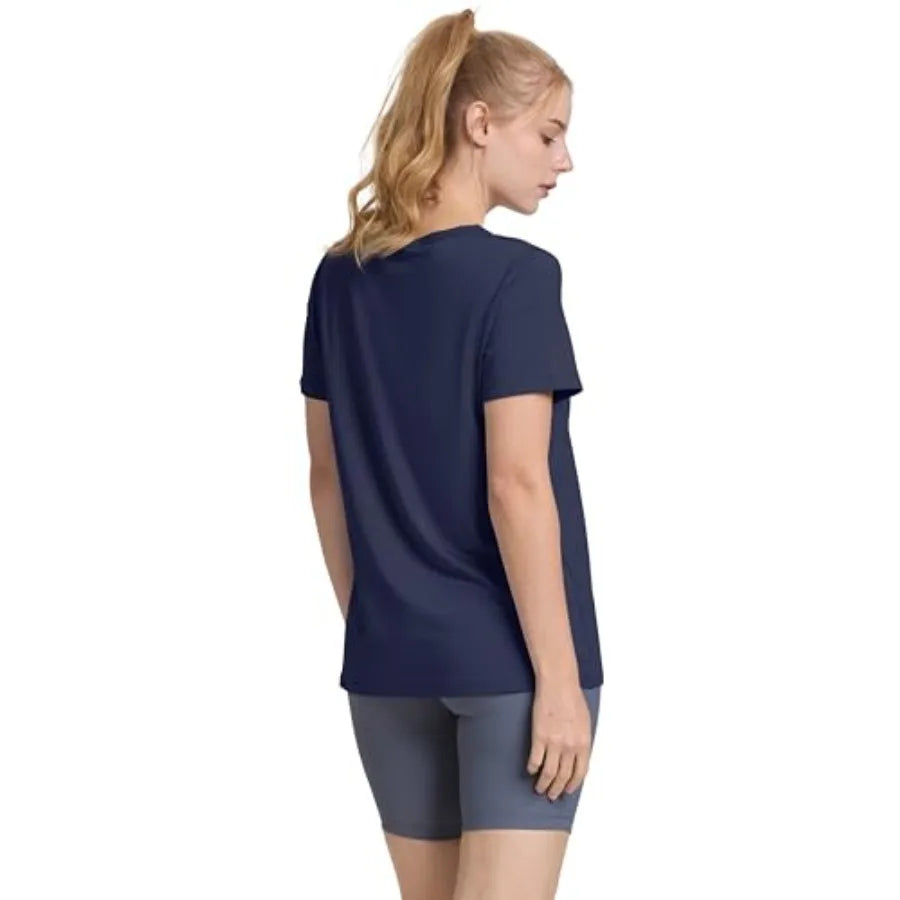 Workout Tops for Women UPF 50+ Breathable Quick Dry Loose Fit T Shirt Outdoor Yoga Running Hiking Gym Tee Top