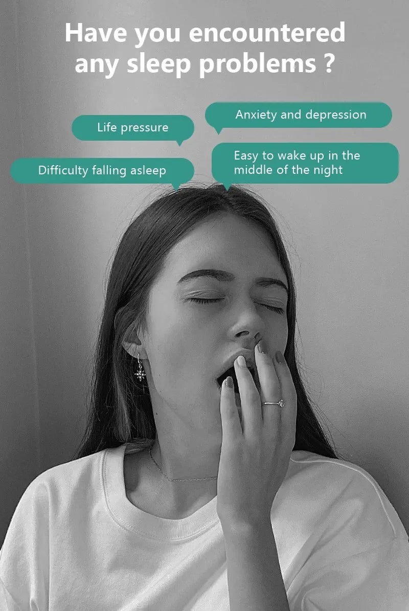 Micro-Current Smart Sleep Aid Massage Handheld Palm Pulse for Stress Anxiety Insomnia Relief Sleep Improvement Instrument Women