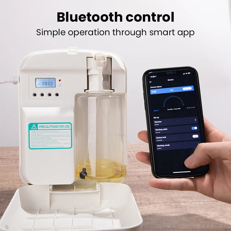Fragrance Diffuser Bluetooth Control Aromatic Oil Diffuser Electric Home Air Freshener Machine Wall Hanging Free Shipping