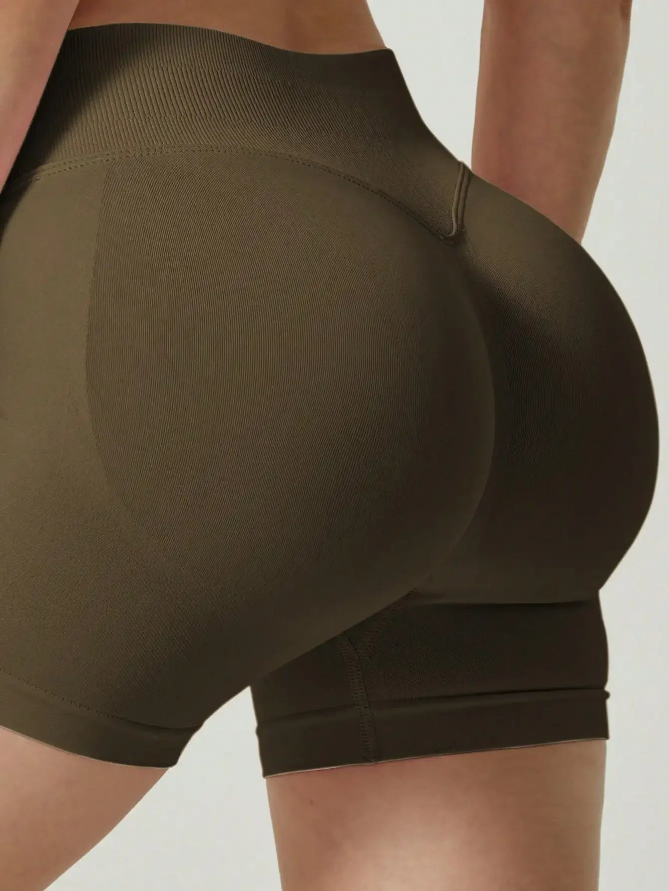 Women's Seamless Butt Lifting Sports Shorts, Suitable For Gym Workout, Cycling, Running, Black Tight Pants, Summer