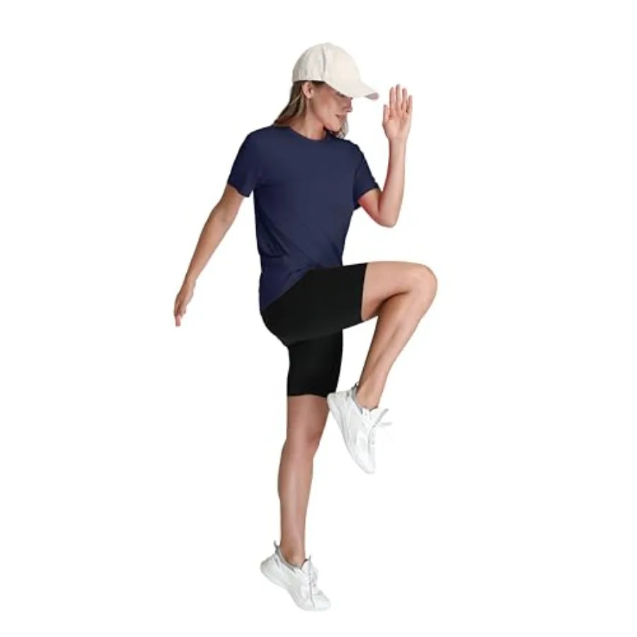 Workout Tops for Women UPF 50+ Breathable Quick Dry Loose Fit T Shirt Outdoor Yoga Running Hiking Gym Tee Top