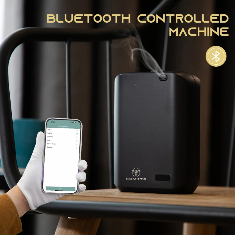 NAMSTE Electric Fragrance Device Hotel Collection Diffuser Bluetooth Controlled 150ml Capacity Home Aromatherapy Machine